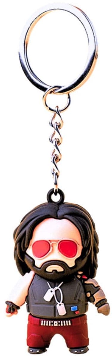 Good Loot Cyberpunk 2077 Vinyl Keychain Johnny Silverhand Keyrings