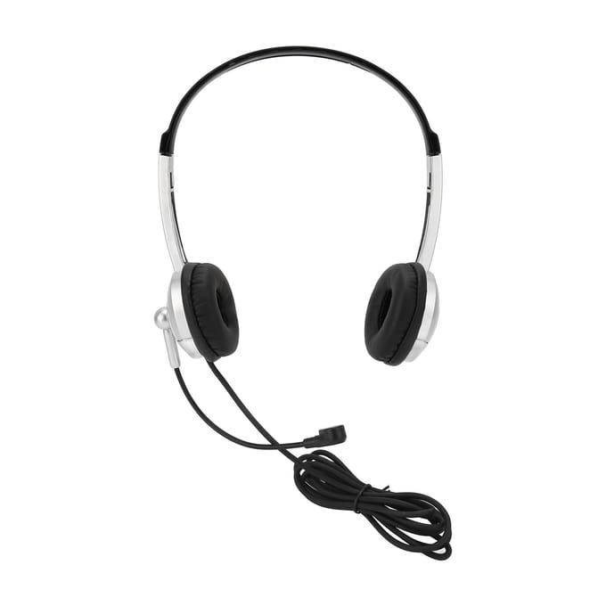 Casque filaire antibruit binaural professionnel avec microphone unidirectionnel pour
