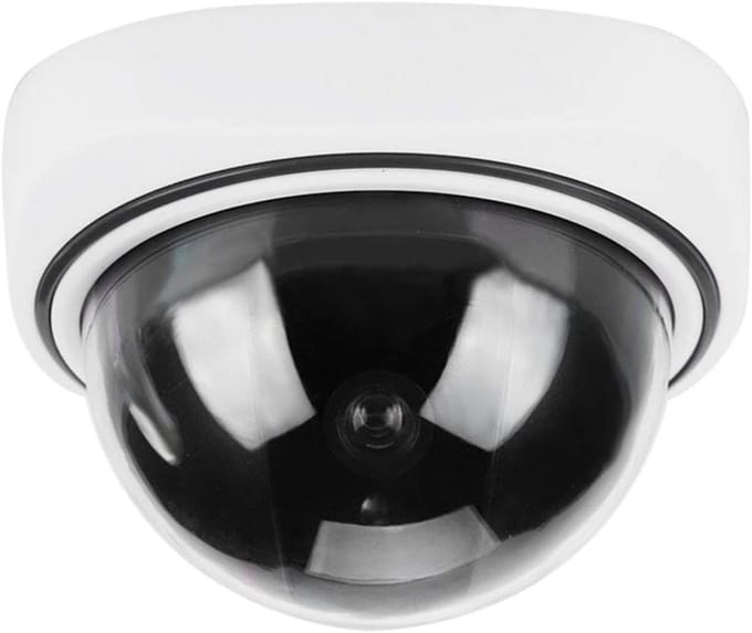 Dome Camera - Schijn Beveiliging - Thuis Beveiligen - Met LED Indicator - 10 x 10 x 6 cm - Transparant