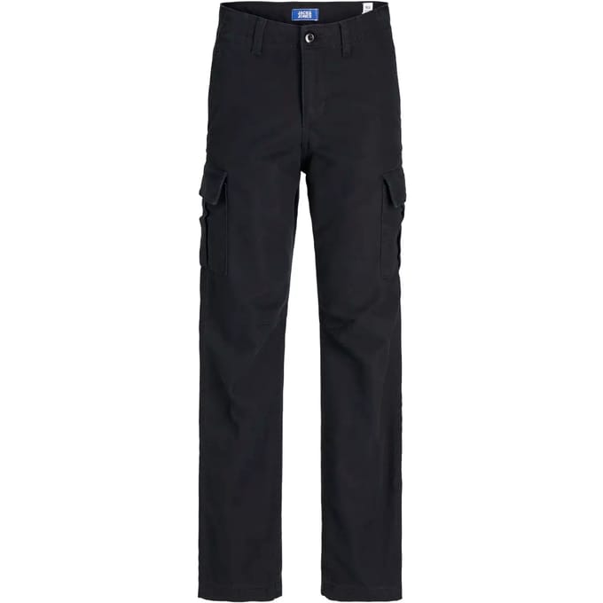 JACK&JONES JUNIOR JPSTKANE JJBARKLEY CARGO PANT NOOS JNR Jongens Broek - Black