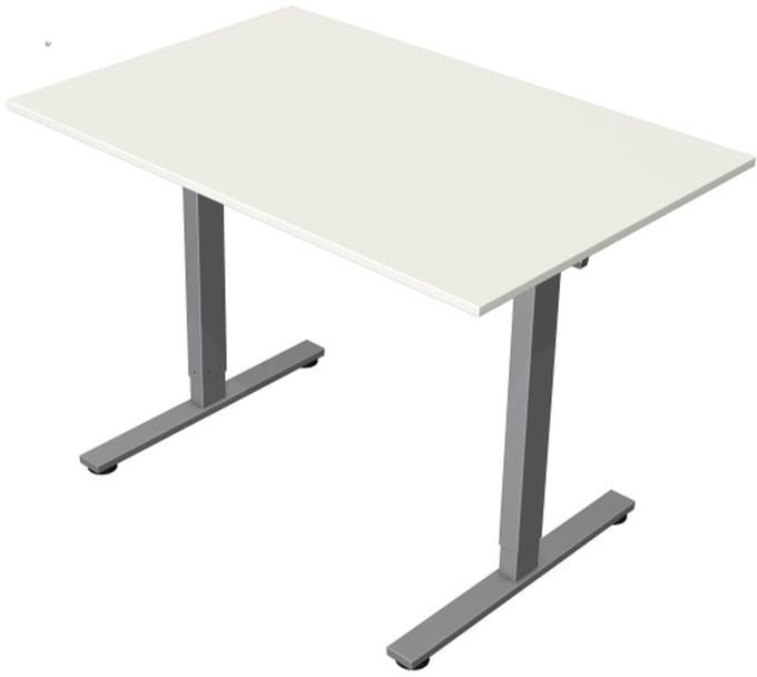 Zit-sta bureau Move New Base – Elektrisch bureau – 120 x 80 cm – Wit