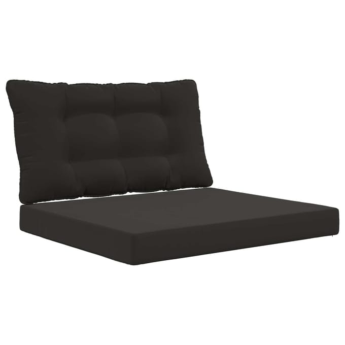 vidaXL - Buitenbankkussen - Polyester - Zwart - 80 - x - 68,5 - cm