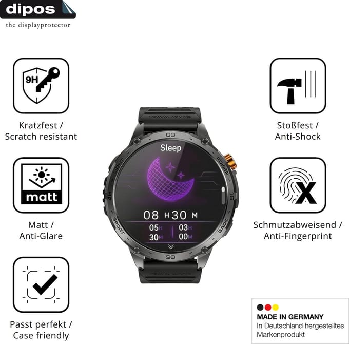 dipos – 2x Matte Pantserfolie geschikt voor Kuisoe Zeus 2.0 | 9H Screenprotector