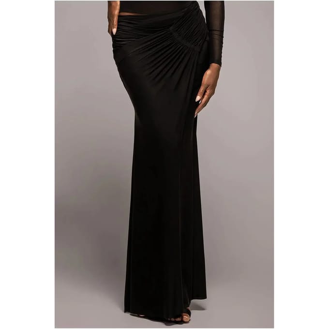 Asymmetrische Rok Dames Goddiva Gathered Front