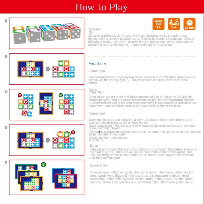 Kinderen Ruimte Logisch Denken Bordspel Matchen Puzzel Feest Geheugenspellen voor Kinderen Interactief Leren Educatief Speelgoed white