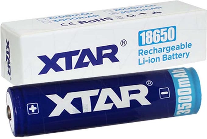 Xtar 3500mAh 3.7V 18650 PCB PROTECTED batterij
