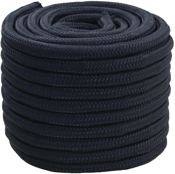 vidaXL - Boottouw - 2 - mm - 100 - m - Koninklijk - Blauw - Polyester