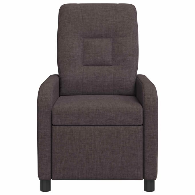 vidaXL - Recliner - Donkerbruin - Stof