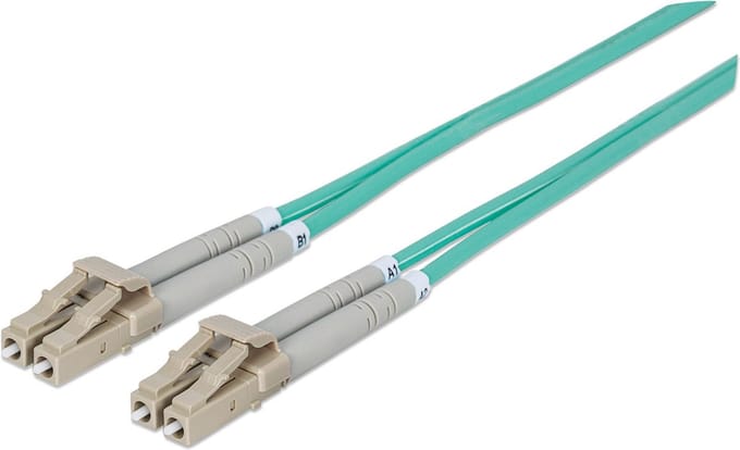 Intellinet 750080 Glasvezel kabel 5 meter LC OM3 Aqua-kleur