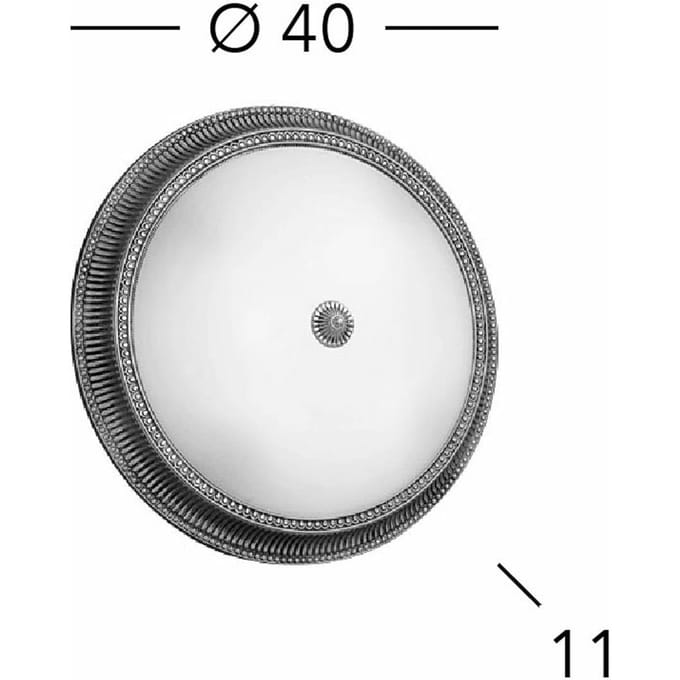Kolarz Milord plafondlamp, Ø 40 cm, 24-karaats verguld