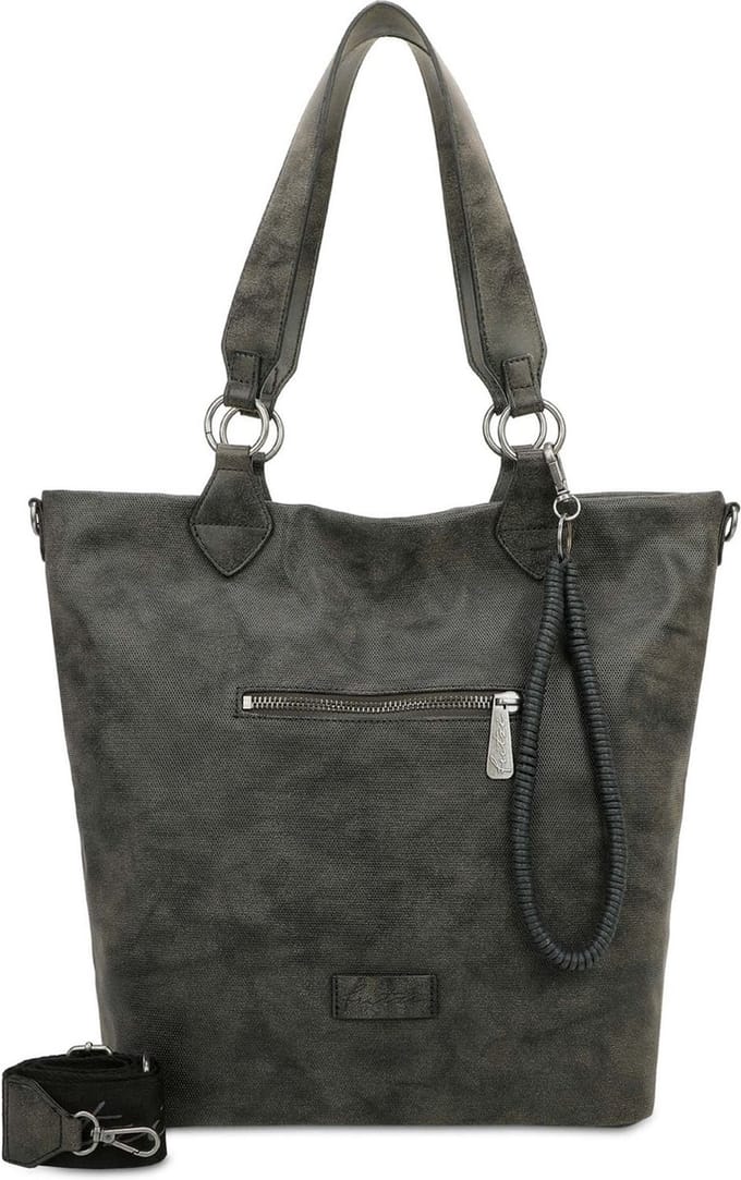 Fritzi aus Preußen Schoudertas Rub Iggi03 Shopper Black Idol Donkergrijs