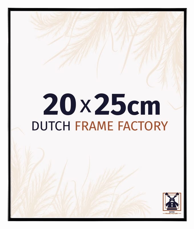 Fotolijst 20x25 cm - Kunststof - Zwart Hoogglans - Easy