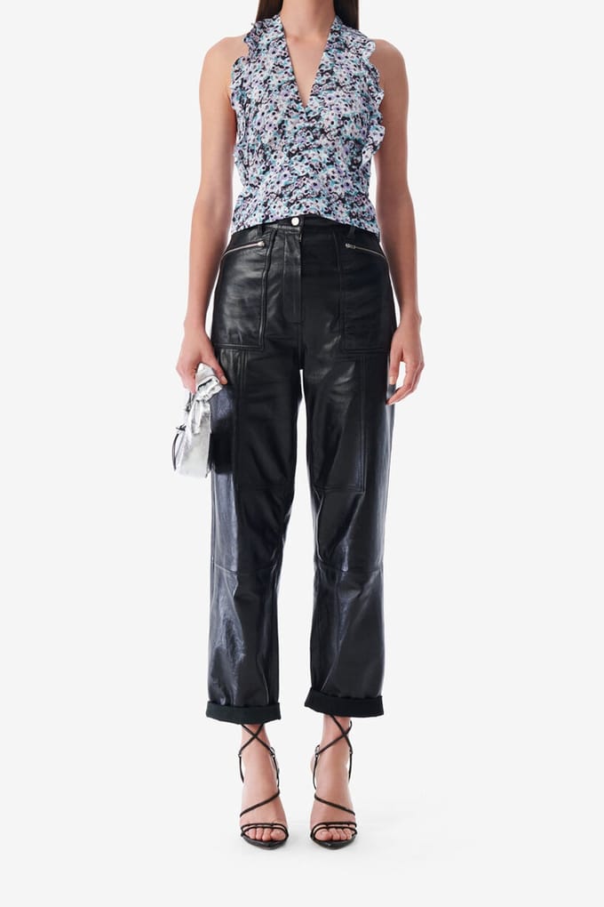 IRO Paris Cabir Trouser Black Taglia: 38 | Pantaloni di pelle Outlet | Donna | Nero