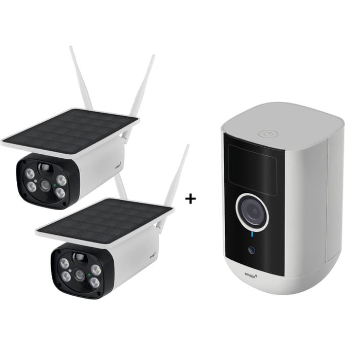 omajin - Solar Camera 2-pack + Draadloze Beveiligingscamera