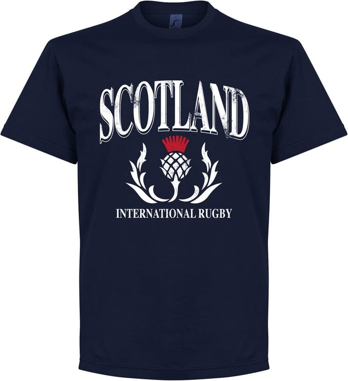 Schotland Rugby T-Shirt - Navy - Kinderen - 116