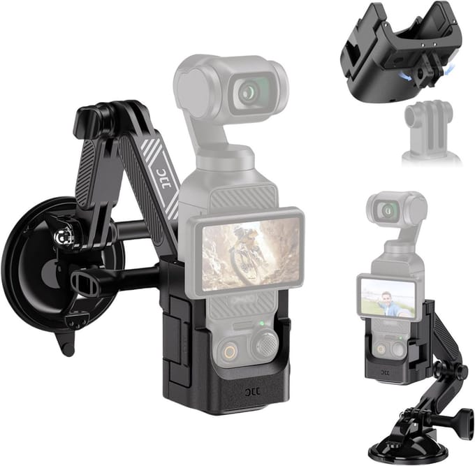 Draagbare Suction Mount Adapter voor Osmo Pocket 3 | Stabiliteit, Flexibiliteit en Gemak