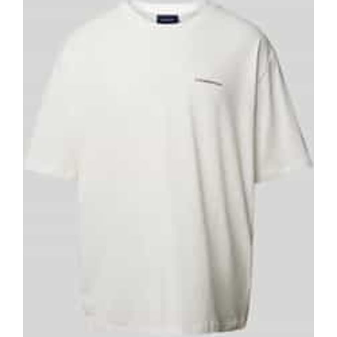 Oversized T-shirt met labelprint