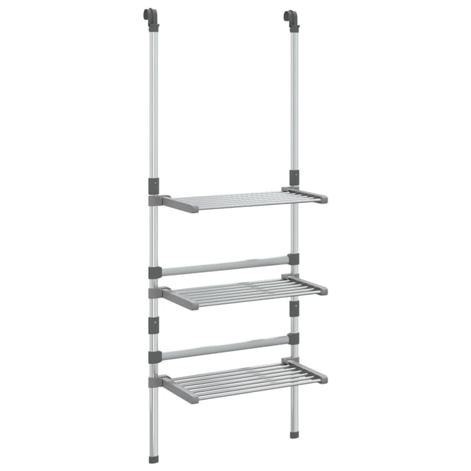 Séchoir à linge suspendu 3 niveaux en aluminium