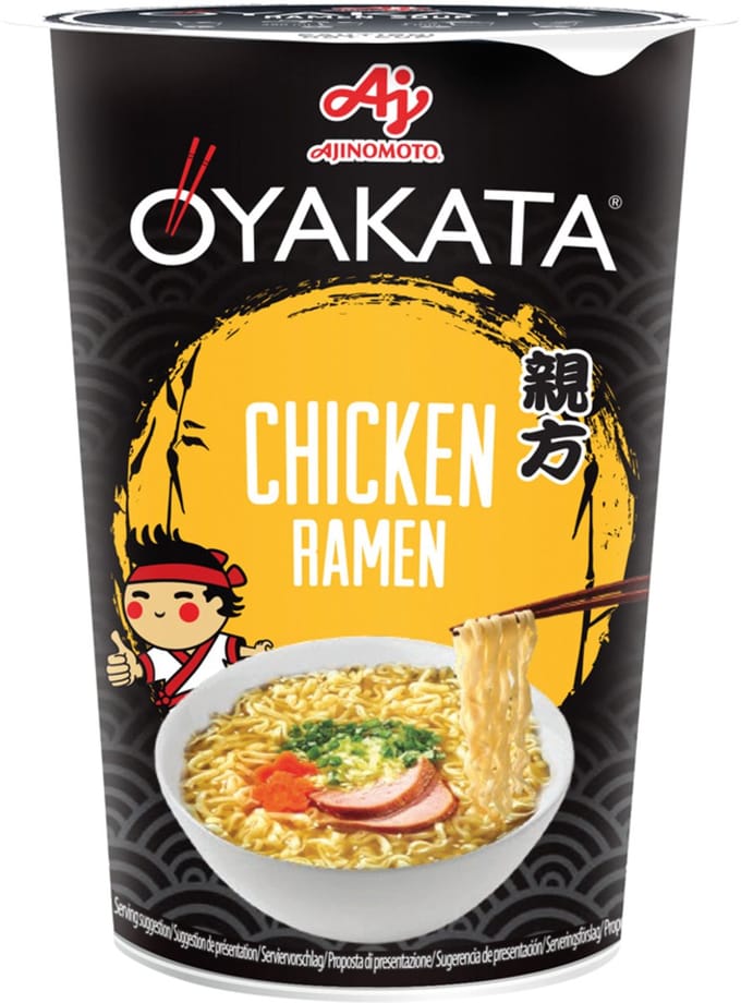 Oyakata Instant Ramen Noodles Sojasaussmaak in cup 8 x 63 g