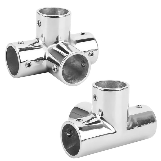 25mm Handrail Fitting 316 roestvrij staal 4-weg Ronde Basis Hardware Accessoires