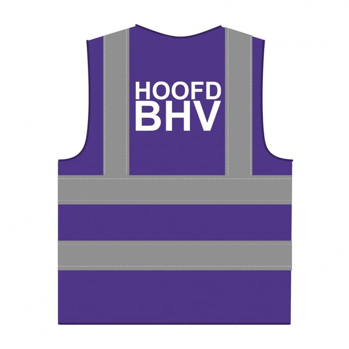 Hoofd BHV hesje RWS paars