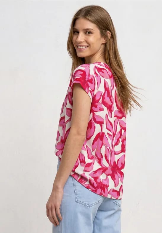 Shirt met knoopsluiting en print
