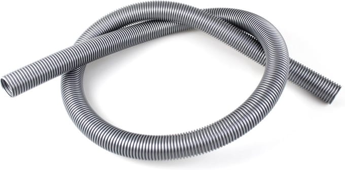 Stofzuigerslang 1,80 meter - 32 mm aansluiting met clips - universele pasvorm zilver