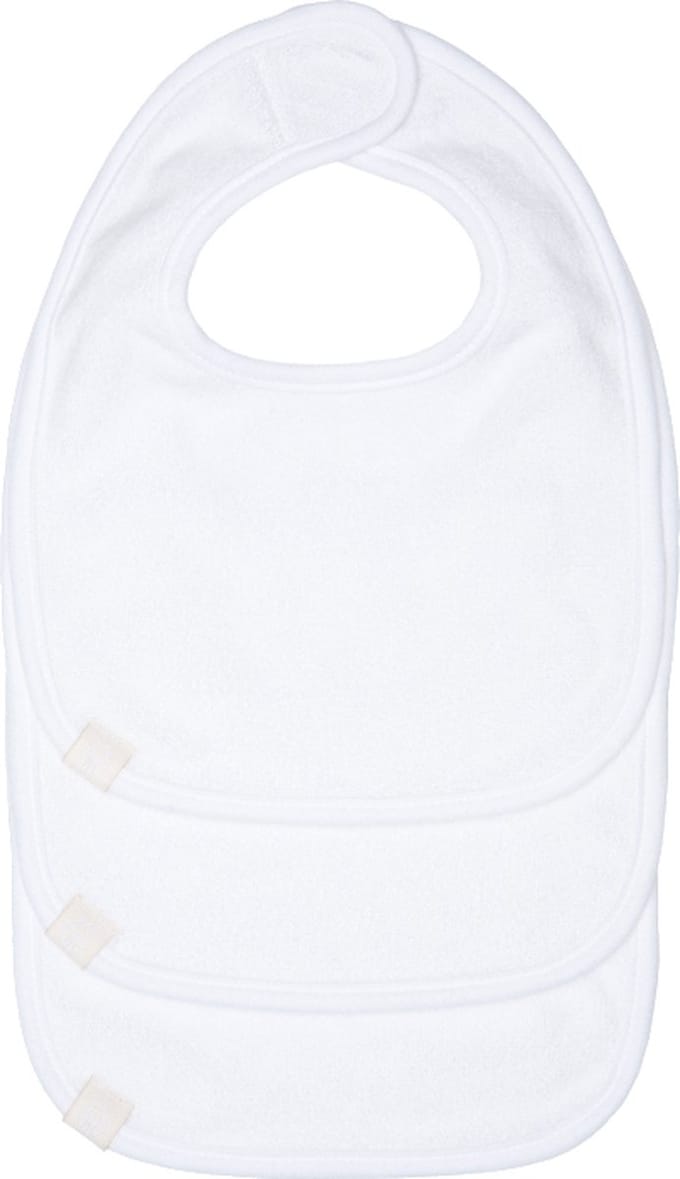 Lässig New Born Slabbetjes Wit 3 Stuks