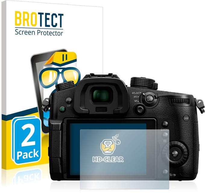BROTECT - Screenprotector voor Panasonic Lumix DC-GH5 / DC-GH5S - Folie Beschermfolie transparant 2 Stuks