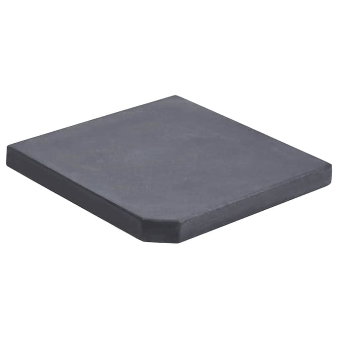vidaXL - Parasolvoetplaat - vierkant - 25 - kg - graniet - zwart