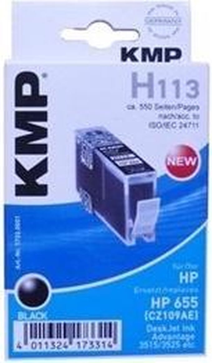 KMP H113 / HP655 (CZ109AE) tonercartridge 1 stuk(s) Zwart