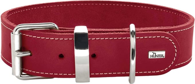 Hunter Halsband Aalborg Special Rood - Hondenhalsband - 30 cm