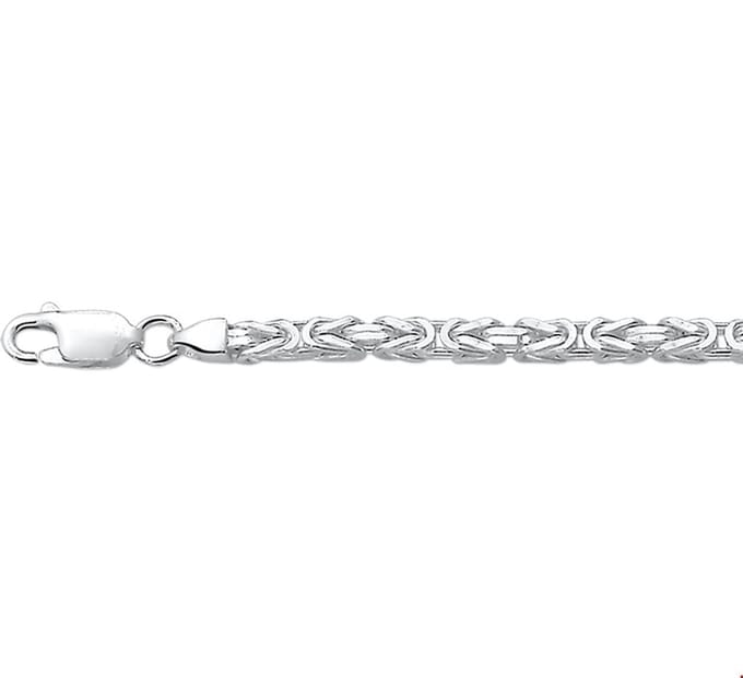 Zilveren Collier konings 3 1002044 60 cm
