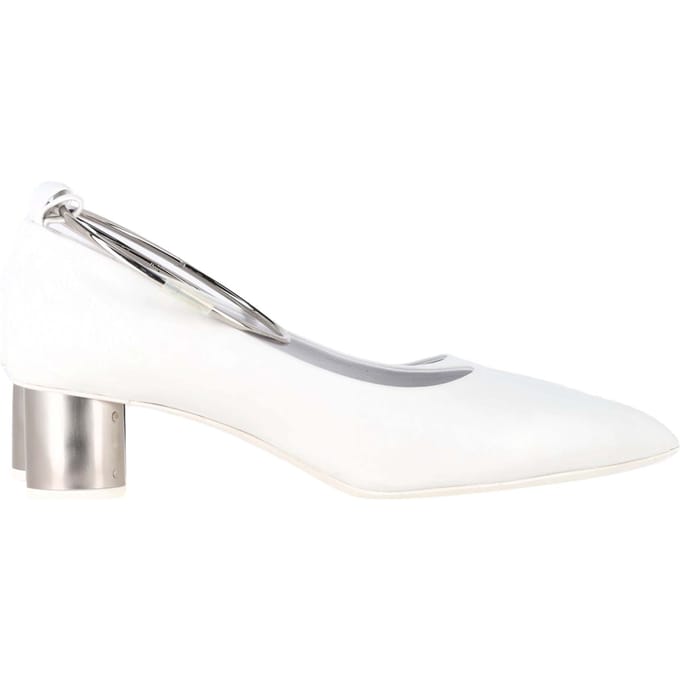 Jil Sander Alima Pumps in Witte Leder
