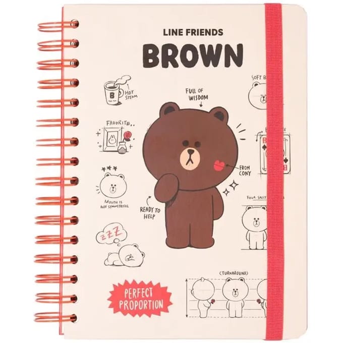 Kladblok Erik Line Friends A5
