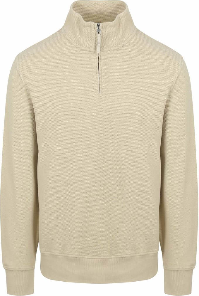Gant Half Zip Trui Ecru - Maat 3XL - Heren - Pullovers