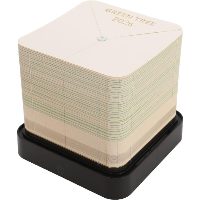 3D memoblok boomhut 2026 bureaukalender papieren sculptuur notitieblok notities voor school kantoor thuis groen