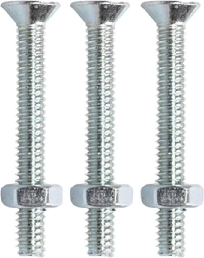 Metaalschroef met moer PK - RVS - M3 x 16mm (30 stuks)