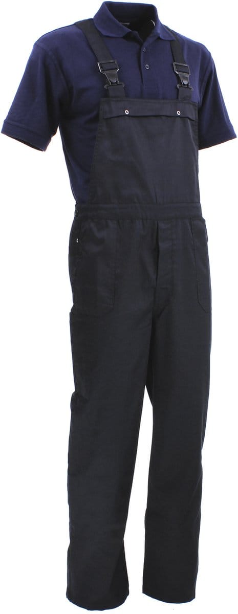 Top Rock Tuinoverall volw TB6535-009 poly/katoen - Zwart - 52