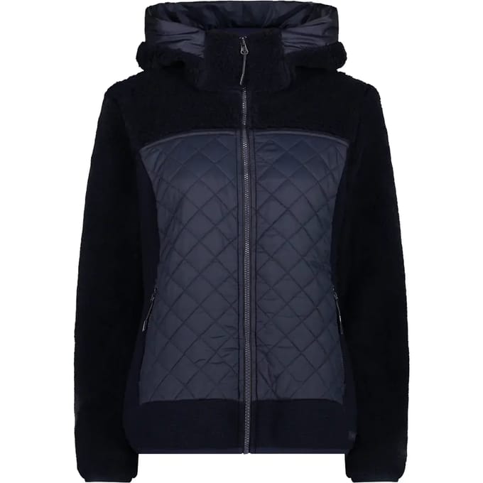 Wooltech hoodie dames CMP Teddy Fur effect
