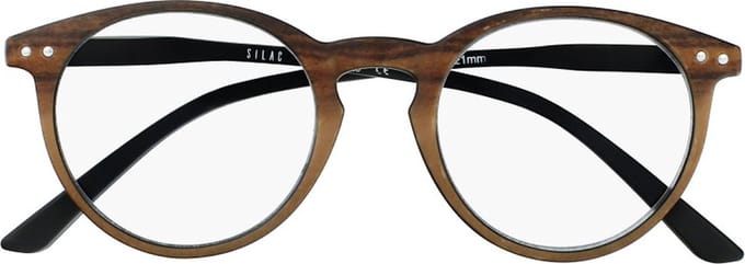 SILAC - Wood&black 7602 - Leesbrillen vrouwen en mannen Sterkte +5.00
