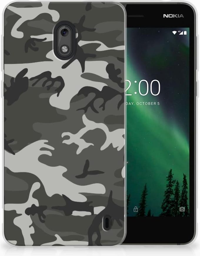 Nokia 2 TPU bumper Army Light