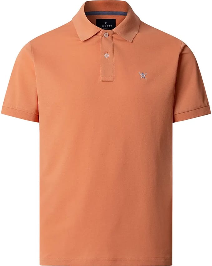 Hackett Hm5600148 Slim Fit Korte Mouw Poloshirt Oranje M Man