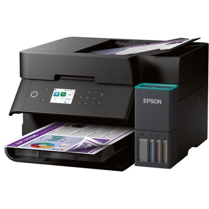 Epson EcoTank ET-3950 - All-in-One Inkttank Printer - Kleurenscherm - Dubbelzijdig afdrukken, scannen én kopieren - ADF
