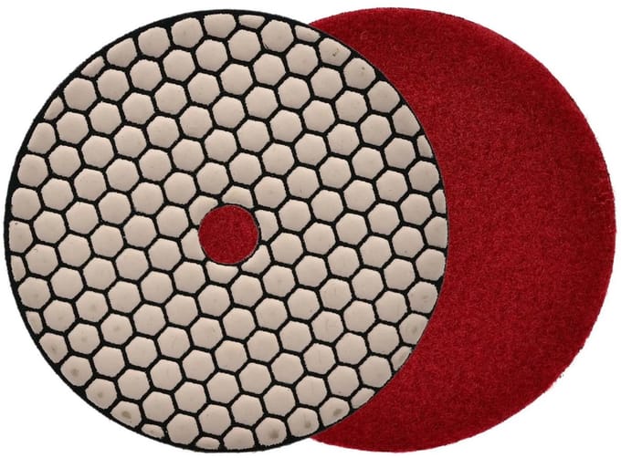 GEKO Diamant polijstpad - Droog gebruik - 125 mm - klittenband bevestiging