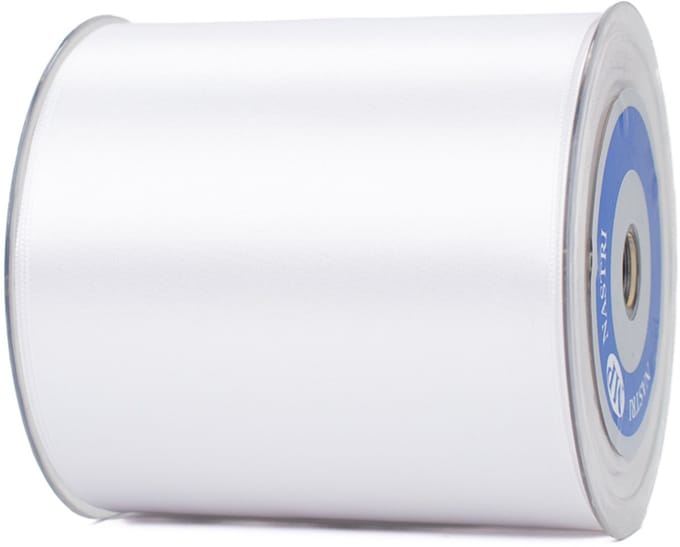 Breed openingslint van 10 cm x 25 meter wit - lint voor opening