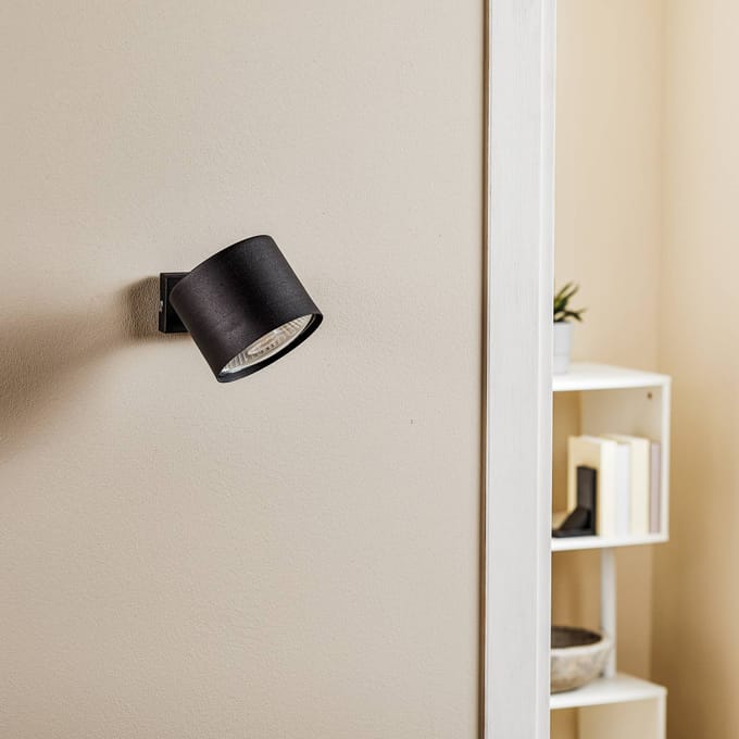 ALDEX Wandspot Bot, zwart, beweegbaar