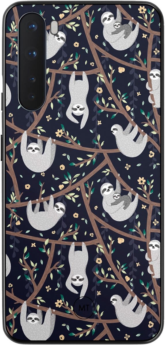 OnePlus Nord hoesje - Luiaard print