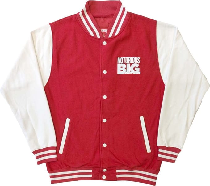 Biggie Smalls - Reachstrings Varsity jacket - S - Rood/Wit