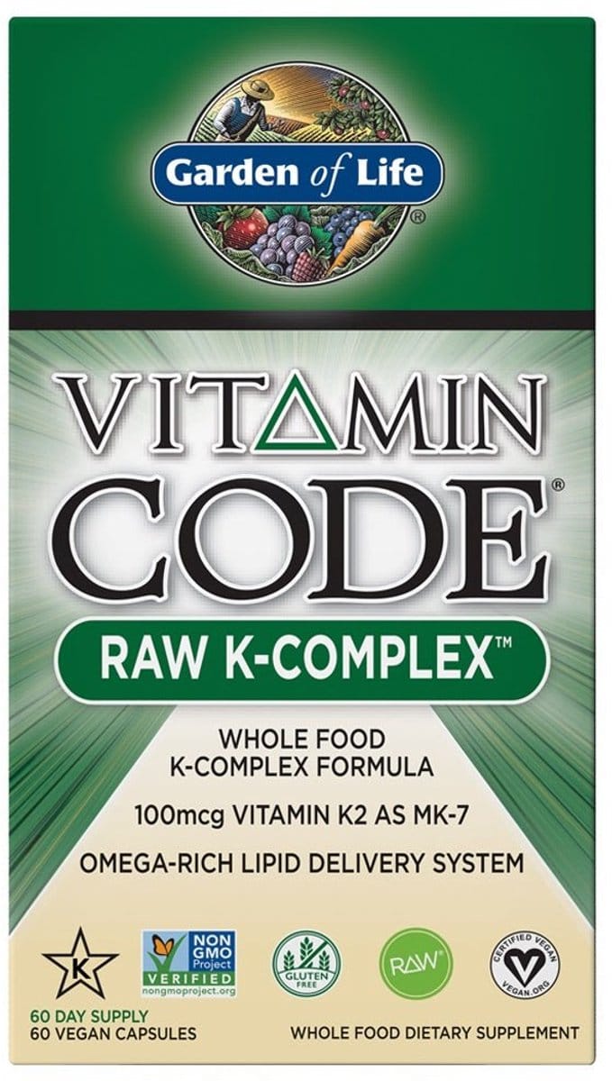 Vitamin Code RAW K-Complex – 60 Vegan Capsules